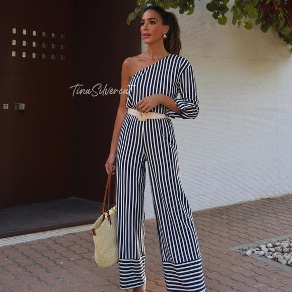 BLOGGER'S FAVE! Zara 2 Piece Striped Pants And Shirt Set NWT - Picture 13 of 16